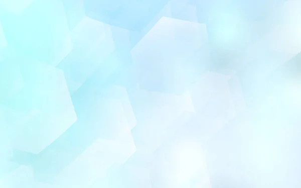 Couvercle Vectoriel Bleu Clair Avec Ensemble Hexagones Illustration Abstraite Scintillante — Image vectorielle