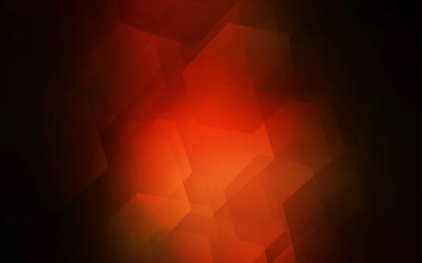 Textura Vectorial Rojo Oscuro Con Hexágonos Colores Ilustración Abstracta Con — Vector de stock