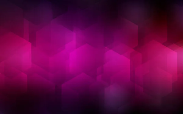 カラフルな六角形と濃いピンクのベクトル パターン 白地カラフルな六角形で チラシのパターン — ストックベクタ