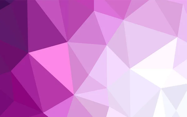 Светло Розовый Векторный Треугольный Мозаичный Чехол Творческая Геометрическая Иллюстрация Стиле — стоковый вектор