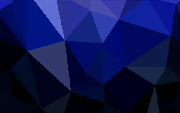 Layout Abstrato Polígono Vetorial Blue Escuro Ilustração Abstrata Poligonal Com — Vetor de Stock