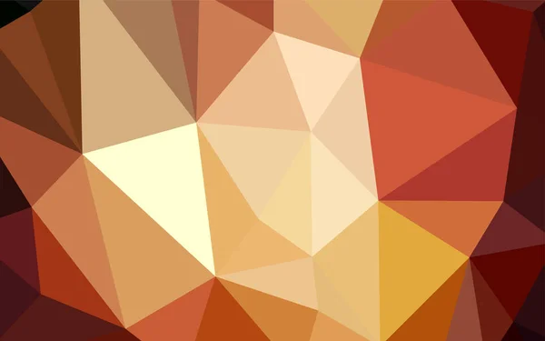 Темно Оранжевий Векторний Багатокутний Шаблон Багатокутна Абстрактна Ілюстрація Градієнтом Кращий — стоковий вектор