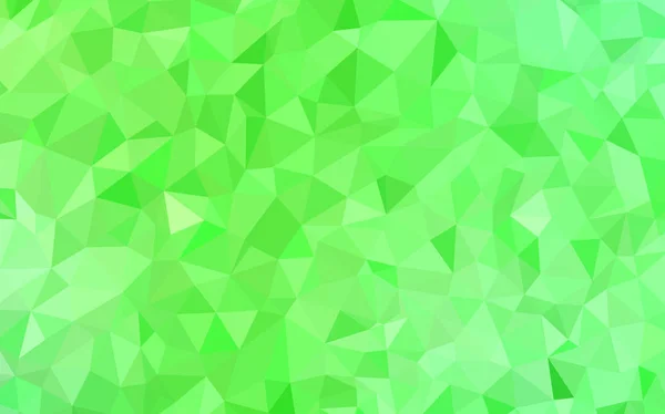 Patrón Triángulos Gradiente Vectorial Verde Claro Ilustración Abstracta Brillante Con — Vector de stock