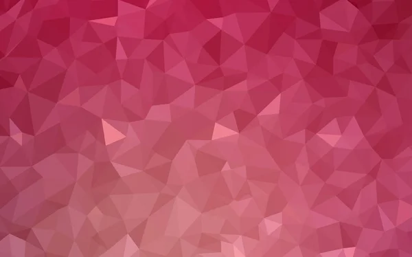 Rose Pâle Texture Triangulaire Gradient Vectoriel Rouge Illustration Géométrique Style — Image vectorielle