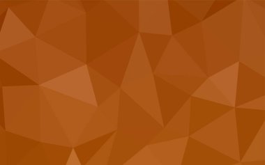 Işık turuncu vektör soyut poligonal şablonu. Gradyan ile Origami tarzında yaratıcı geometrik şekil. Tamamen yeni bir tasarım sizin broşürü.