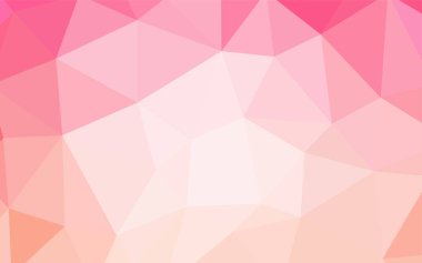 Hafif pembe vektör soyut poligonal model. Çokgen şekilleri ile bir örnek. Tamamen yeni bir tasarım sizin broşürü.