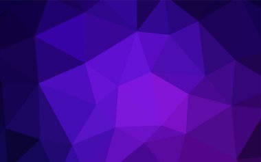 Hafif mor vektör degrade üçgenler şablonu. Üçgenler ile renkli soyut resimde. Tasarımınız için üçgen desen.