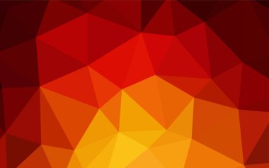 Koyu kırmızı, sarı vektör poligonal arka plan. Tamamen yeni bir renk illüstrasyon poligonal bir tarzda. İşiniz için yeni tasarım.