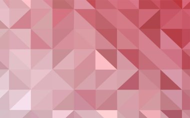 Hafif pembe vektör poligonal arka plan. Renkli resimde üçgenler ile soyut tarzda. Afiş için tamamen yeni şablon.
