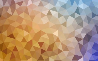 Açık mavi, sarı vektör düşük poli kapak. Renkli resimde gradyan ile poligonal tarzı. Tamamen yeni bir tasarım sizin broşürü.