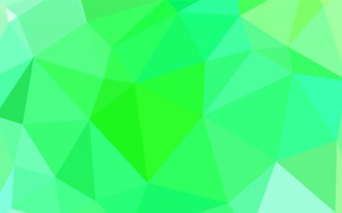 Açık yeşil, sarı vektör üçgen kapak parlayan. Üçgenler ile modern soyut resim. Marka kitap için yeni şablon.