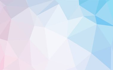 Pembe ışık, vektör soyut poligonal model mavi. Renkli resimde üçgenler ile soyut tarzda. Desen için bir marka kitabın zemin.