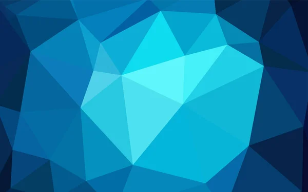 暗い青いベクトル多角形の抽象的な背景 三角形のカラフルな抽象的なイラスト あなたのビジネスのためのブランドの新しいデザイン — ストックベクタ