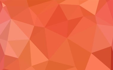 Koyu turuncu vektör soyut poligonal model. Üçgenler ile modern soyut resim. İş tasarımınız için yeni stil.