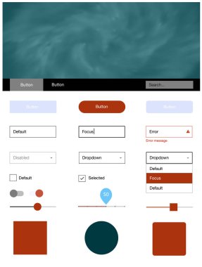Açık mavi, kırmızı vektör tel kafes kiti gökada yıldız ile. Renkli gökyüzü ile soyut tarzda dekoratif UI takımı tasarım. Açılış sayfanız için modern şablon.