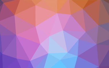 Açık mavi, sarı vektör soyut mozaik arka plan. Üçgenler ile renkli soyut resimde. İşiniz için en iyi üçgen tasarım.