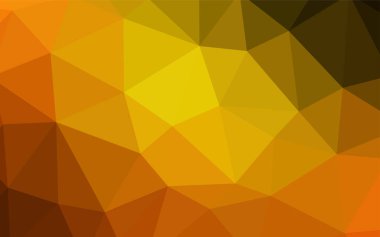 Koyu turuncu vektör degrade üçgenler şablonu. Poligonal illüstrasyon parlayan, hangi üçgen oluşur. İşiniz için en iyi üçgen tasarım.