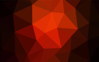 Işık turuncu vektör degrade üçgenler şablonu. Glitter soyut resim zarif bir üçgen ile. Web siteniz için köşeli tasarım.