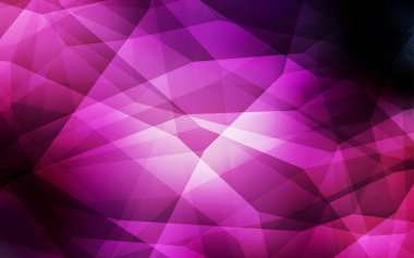 Koyu mor, pembe üçgen mozaik şablon vektör. Gradyan ile Origami tarzında yaratıcı geometrik şekil. İşiniz için en iyi üçgen tasarım.
