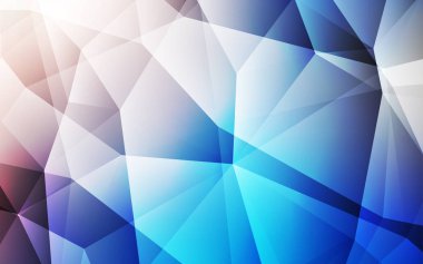 Açık mavi, vektör soyut poligonal şablon sarı. Üçgenler ile renkli resimde parlayan. Marka kitap için yeni şablon.