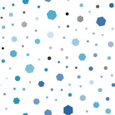 Koyu mavi renkli altıgenler ile Dikişsiz desen vektör. Beyaz arka plan ile renkli altıgen yanarak bahislerin doğru. Marka kitap için yeni şablon.