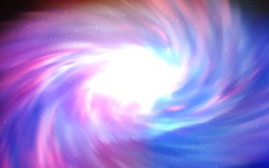 Gece gökyüzü yıldızlı ışık çok renkli vektör deseni. Bulanık dekoratif tasarım galaksi yıldızlarıyla basit bir stilde. Astroloji web siteleri için desen.