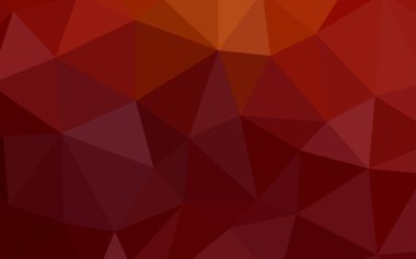 Koyu kırmızı vektör düşük poli düzeni. Gradyan ile zarif parlak poligonal illüstrasyon. İşiniz için en iyi üçgen tasarım.
