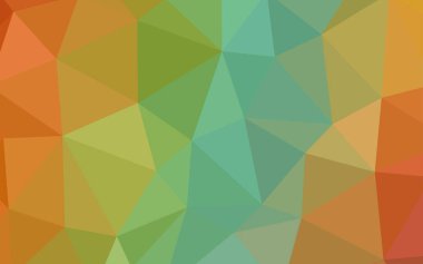 Açık yeşil, sarı vektör düşük polimerli doku. Yarım ton şeklinde, üçgenli yaratıcı illüstrasyon. Dizaynınız için üçgen desen.