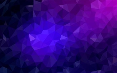 Koyu pembe, mavi poligonal şablon vektör. Üçgenler ile modern soyut resim. Desen için bir marka kitabın zemin.