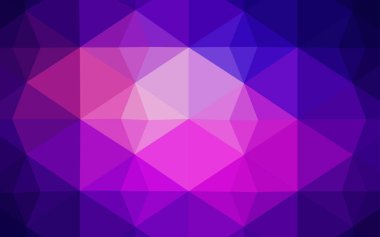 Açık mavi, kırmızı vektör üçgen zemin parlayan. Üçgenler ile modern soyut resim. Marka kitap için yeni şablon.