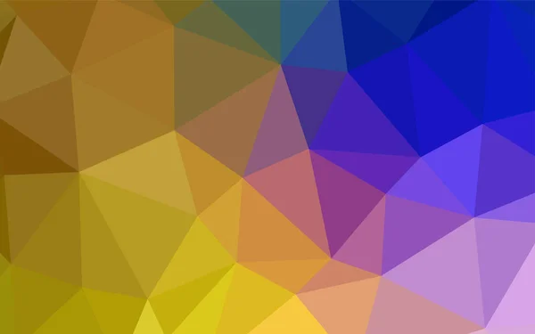 Dunkelrosa Gelber Vektor Polygonaler Hintergrund Polygonale Abstrakte Illustration Mit Farbverlauf — Stockvektor