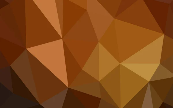 Modèle Polygonal Vecteur Orange Foncé Une Toute Nouvelle Illustration Couleur — Image vectorielle