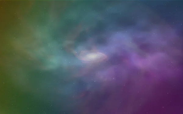 Kozmik Yıldız Ile Işık Çok Renkli Vektör Düzeni Gökada Yıldız — Stok Vektör