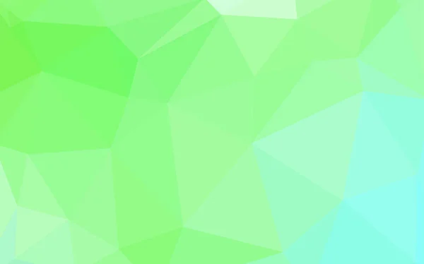 Světle Zelená Vektor Nízké Poly Krytu Polygonální Abstraktní Ilustrace Přechodem — Stockový vektor