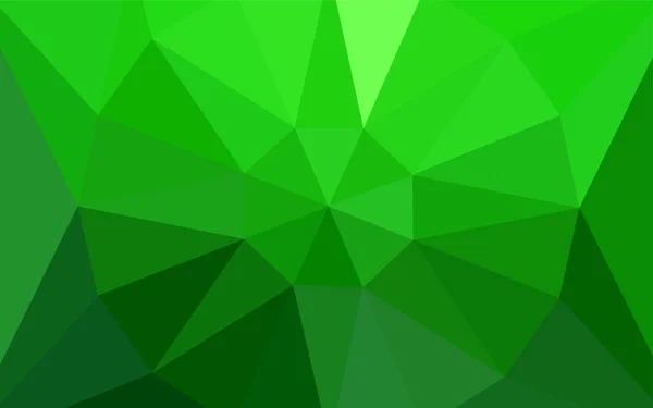 Világos Zöld Vektor Sokszög Absztrakt Elrendezés Egy Gyöngyszem Közepén Ábrán — Stock Vector