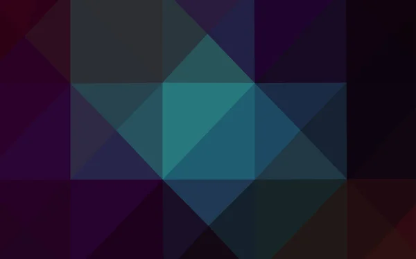 暗い青いベクトル多角形パターン グラデーションで多角形のスタイルでカラフルなイラストです ビジネス デザインの三角形のパターン — ストックベクタ