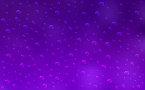 深紫色 粉红色矢量背景与气泡 闪光的抽象插图与模糊滴雨 美丽的设计为您的商业自然广告 — 图库矢量图片