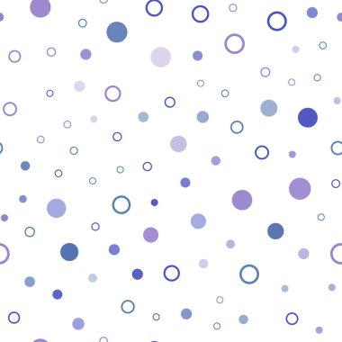 Açık mavi, kırmızı vektör küreler ile seamless modeli. Soyut illüstrasyon renkli baloncuklar doğa tarzı ile. Desen için modaya uygun Kumaş, duvar kağıtları.