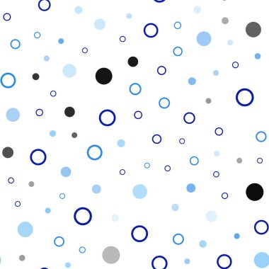 Kabarcıkları ile mavi vektör sorunsuz arka plan ışık. Soyut illüstrasyon renkli baloncuklar doğa tarzı ile. Duvar kağıdı, kumaş üreticileri için modaya uygun bir tasarım.