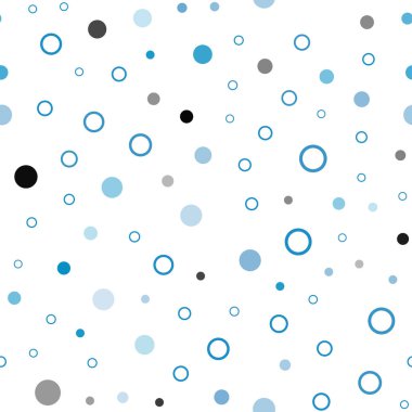 Hafif mavi vektör küreler ile seamless modeli. Renkli gradyan ile arka plan üzerinde bulanık kabarcıklar. Kartvizit, Web siteleri için şablon.