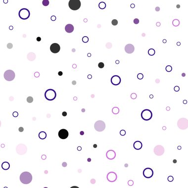 Işık mor, pembe vektör disklerle sorunsuz doku. Bulanık damla Glitter soyut Illustration yağmur. Desen için modaya uygun Kumaş, duvar kağıtları.