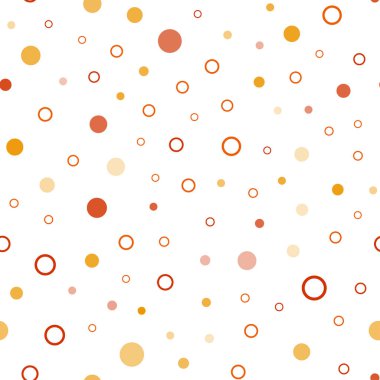 Kabarcıkları ile sorunsuz arka plan ışık turuncu vektör. Kabarcıkları ile soyut tarzda bulanık dekoratif tasarım. Tekstil, kumaş, duvar kağıtları için tasarım.