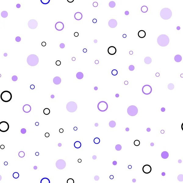 Světle Růžová Modrá Vzor Bezešvé Vektor Koulí Rozmazané Bubliny Pozadí — Stockový vektor
