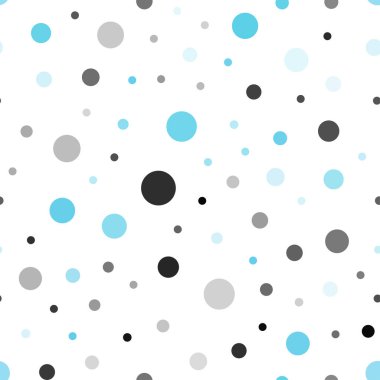 Hafif mavi vektör daireler ile sorunsuz şablonu. Bulanık daireler doğa tarzı ile güzel renkli resimde. Desen tasarım kumaş, duvar kağıtları.