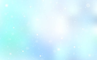 Parlak kar taneleri ile ışık mavi vektör düzeni. Modern geometrik soyut Illustration kristalleri ile buz. Desen-ebilmek var olmak kullanılmış için yeni yıl reklam, kitapçıklar.