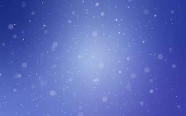 Hafif mavi vektör doku renkli kar taneleri ile. Dekoratif illüstrasyon kar soyut şablonundaki ile parlayan. Yeni yıl tasarım reklam, poster, afiş için.