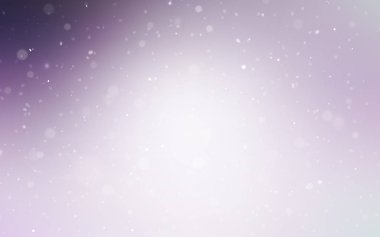Parlak kar taneleri ile hafif mor vektör düzeni. Dekoratif illüstrasyon kar soyut şablonundaki ile parlayan. Yeni yıl tasarım, iş reklam için.