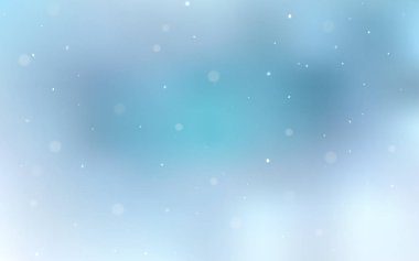 Daire şekilleri ile ışık mavi vektör düzeni. Renkli gradyan ile arka plan üzerinde bulanık kabarcıklar. Güzel tasarım, iş reklam için.