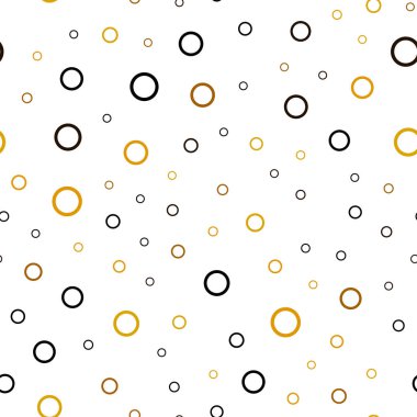 Koyu yeşil, sarı vektör küreler ile seamless modeli. Bulanık daireler doğa tarzı ile güzel renkli resimde. Reklam, poster, afiş, Web sitenizin için yeni tasarım.