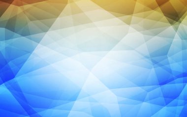 Açık mavi, sarı vektör düşük poli doku. Gradyan ile poligonal soyut resim. İşiniz için yeni tasarım.